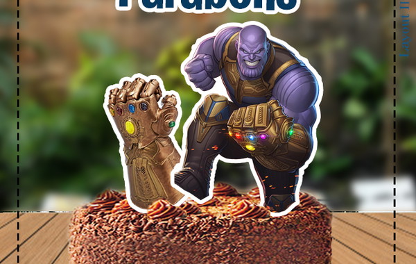 Bolo Decorado Thanos