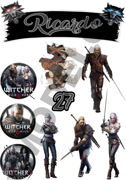 Bolo Decorado The Witcher