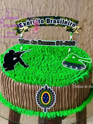 Bolo Decorado Militar