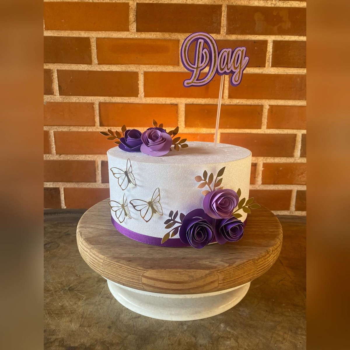 Bolo Decorado Lilas