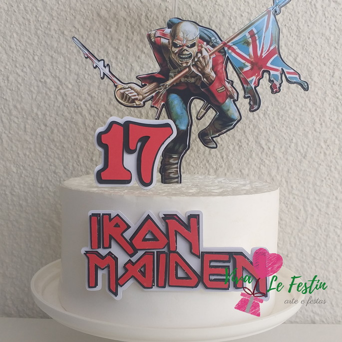 Bolo Decorado Iron Maiden