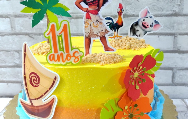 Bolo Decorado Moana