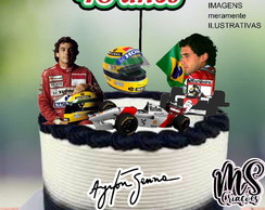 Bolo Decorado Ayrton Senna