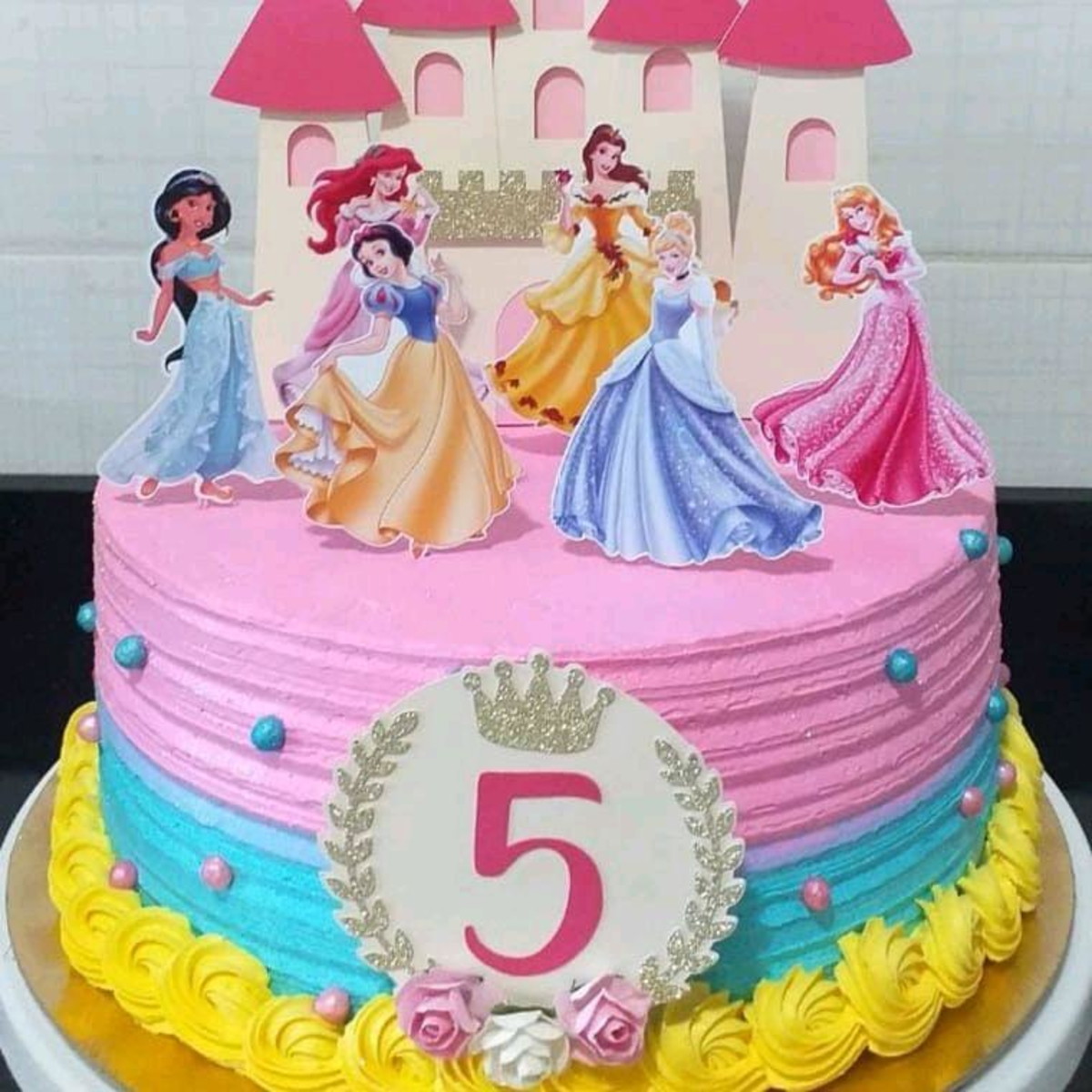 Bolo Decorado Princesas Da Disney