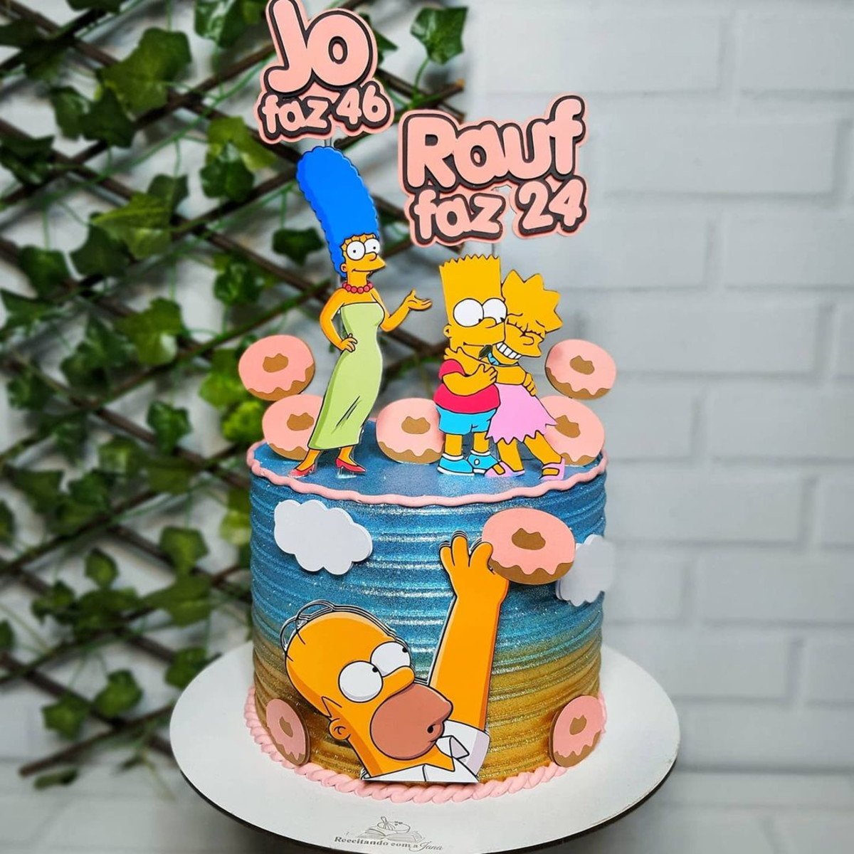 Bolo Decorado Simpsons