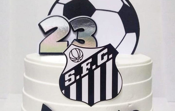 Bolo Decorado Santos Futebol