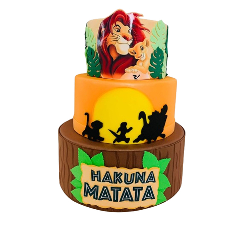 Bolo Decorado Hakuna Matata