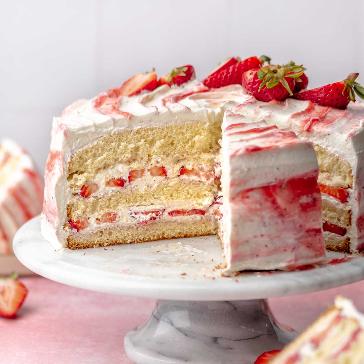 Strawberry Shortcake Decorated Cake