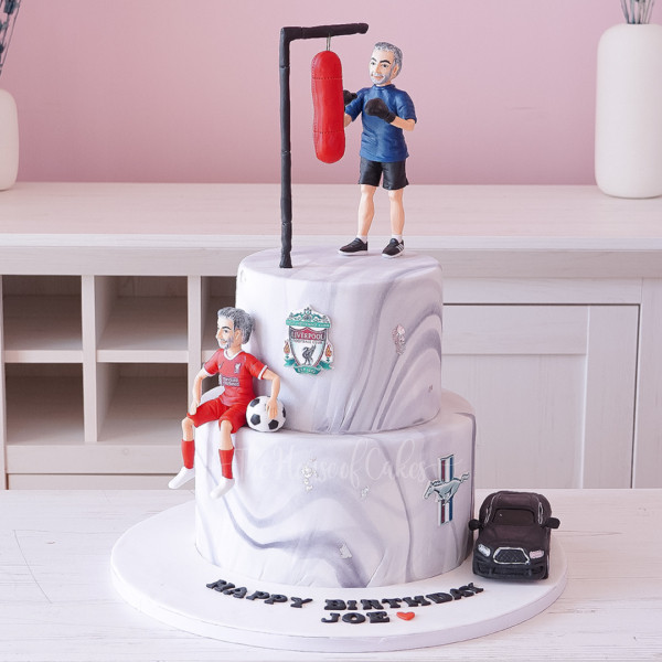 Boxing Decorated Cake