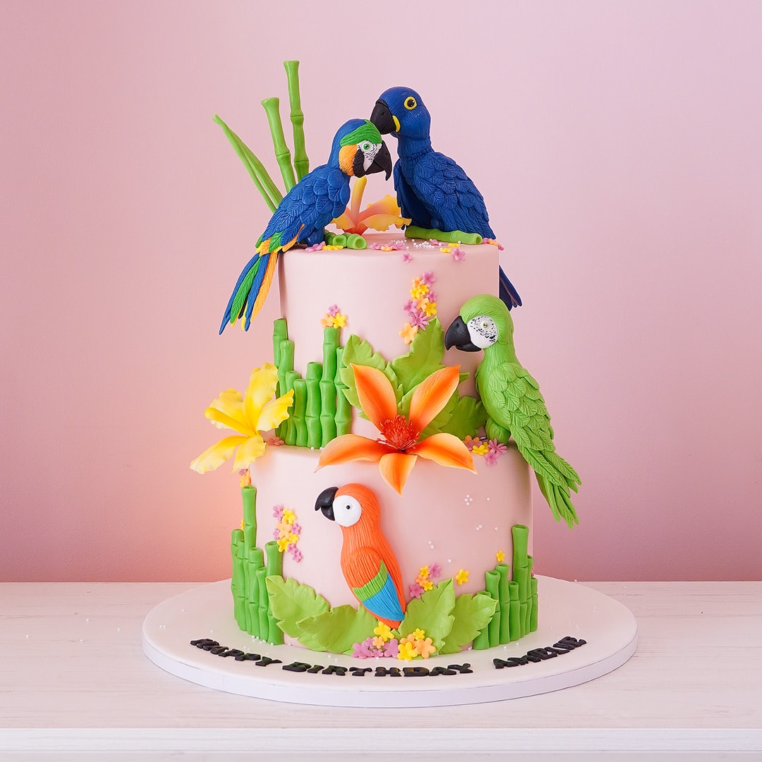 Parrot Decorated Cake