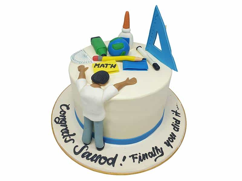 Mathematics Decorated Cake