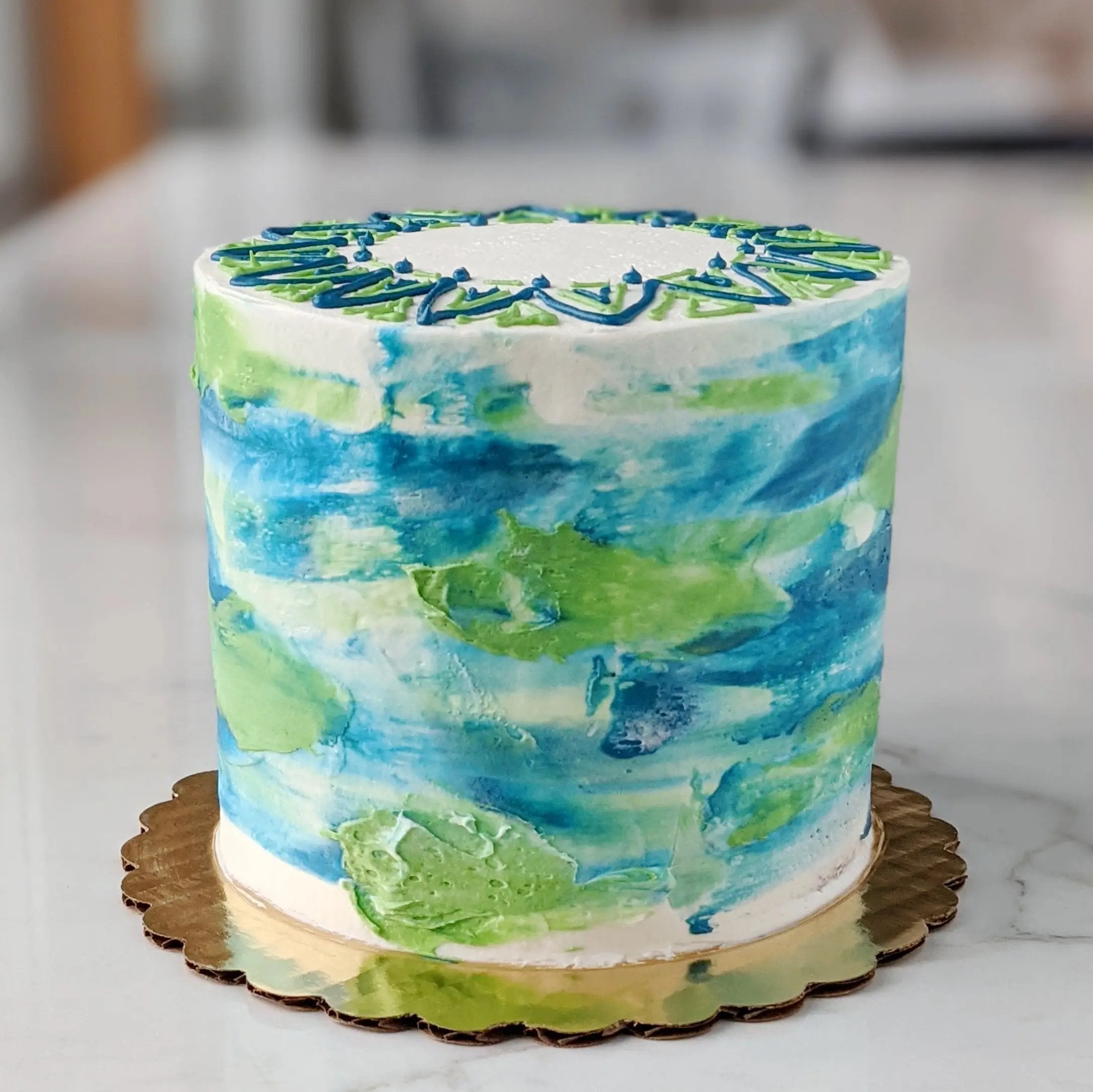 Watercolor Decorated Cake