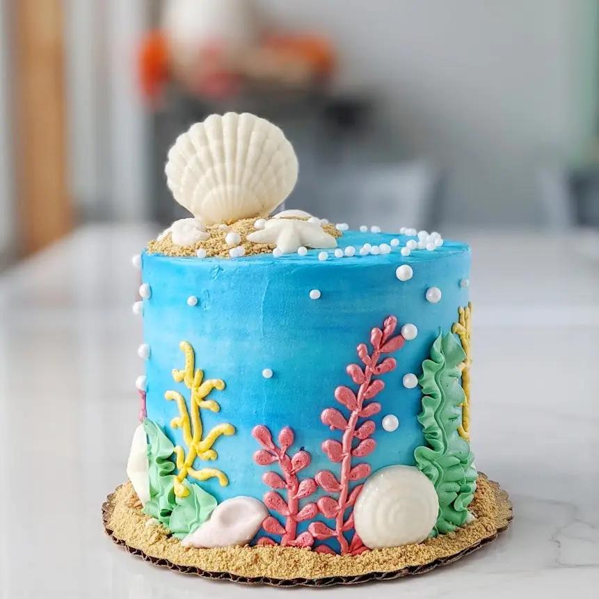 Ocean Decorated Cake