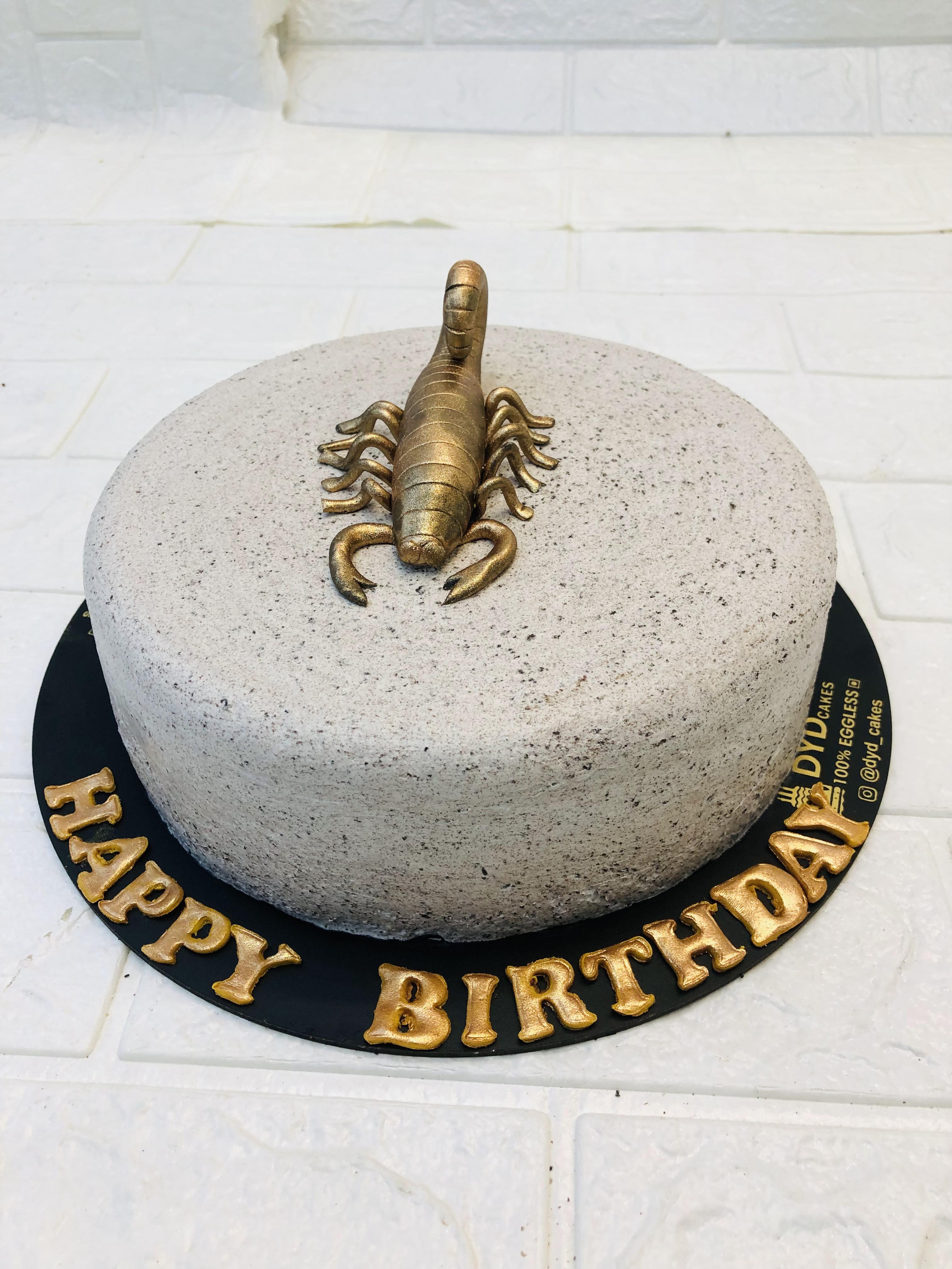 Scorpion Decorated Cake