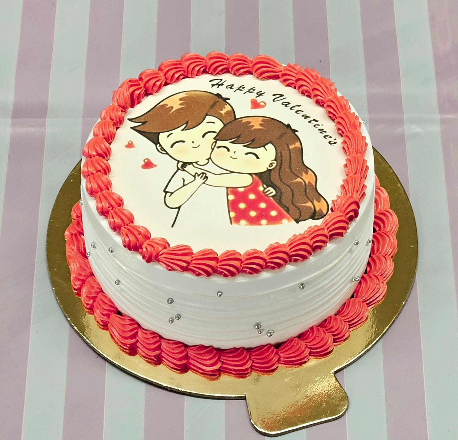 Lovely Couple Decorated Cake