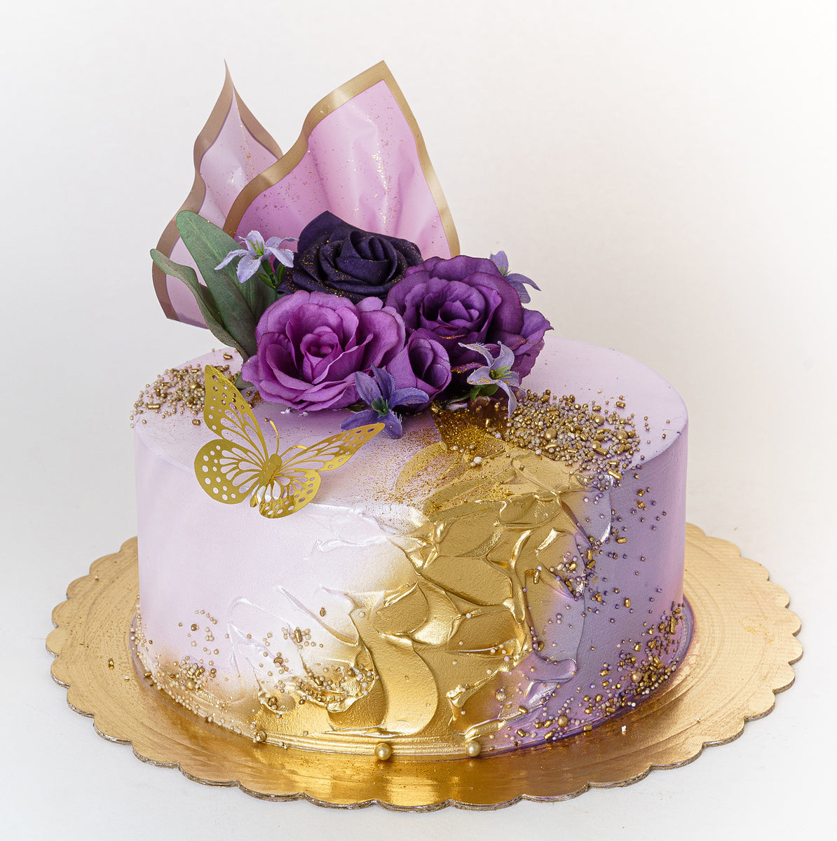 Purple Decorated Cake