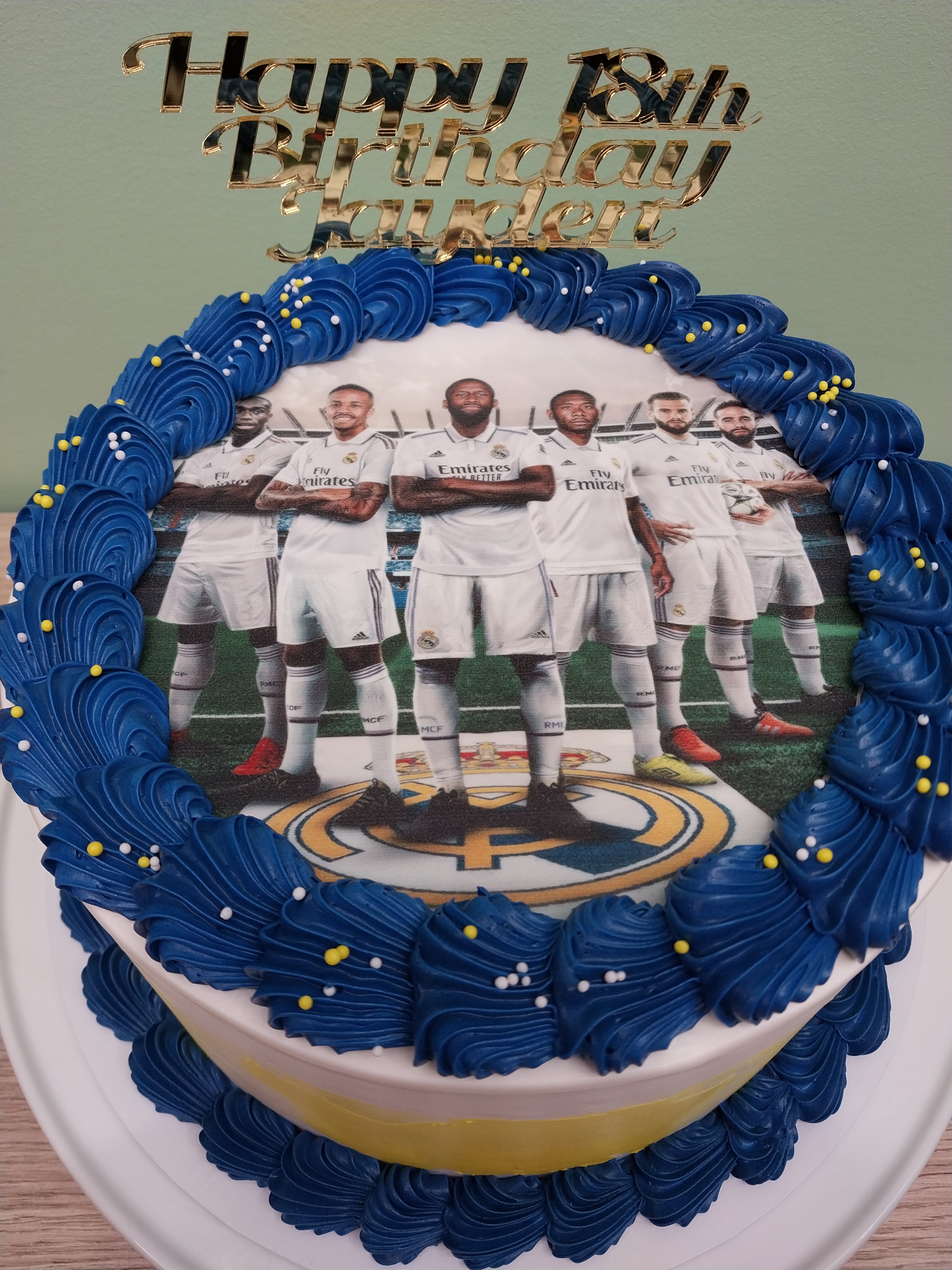 Real Madrid Decorated Cake