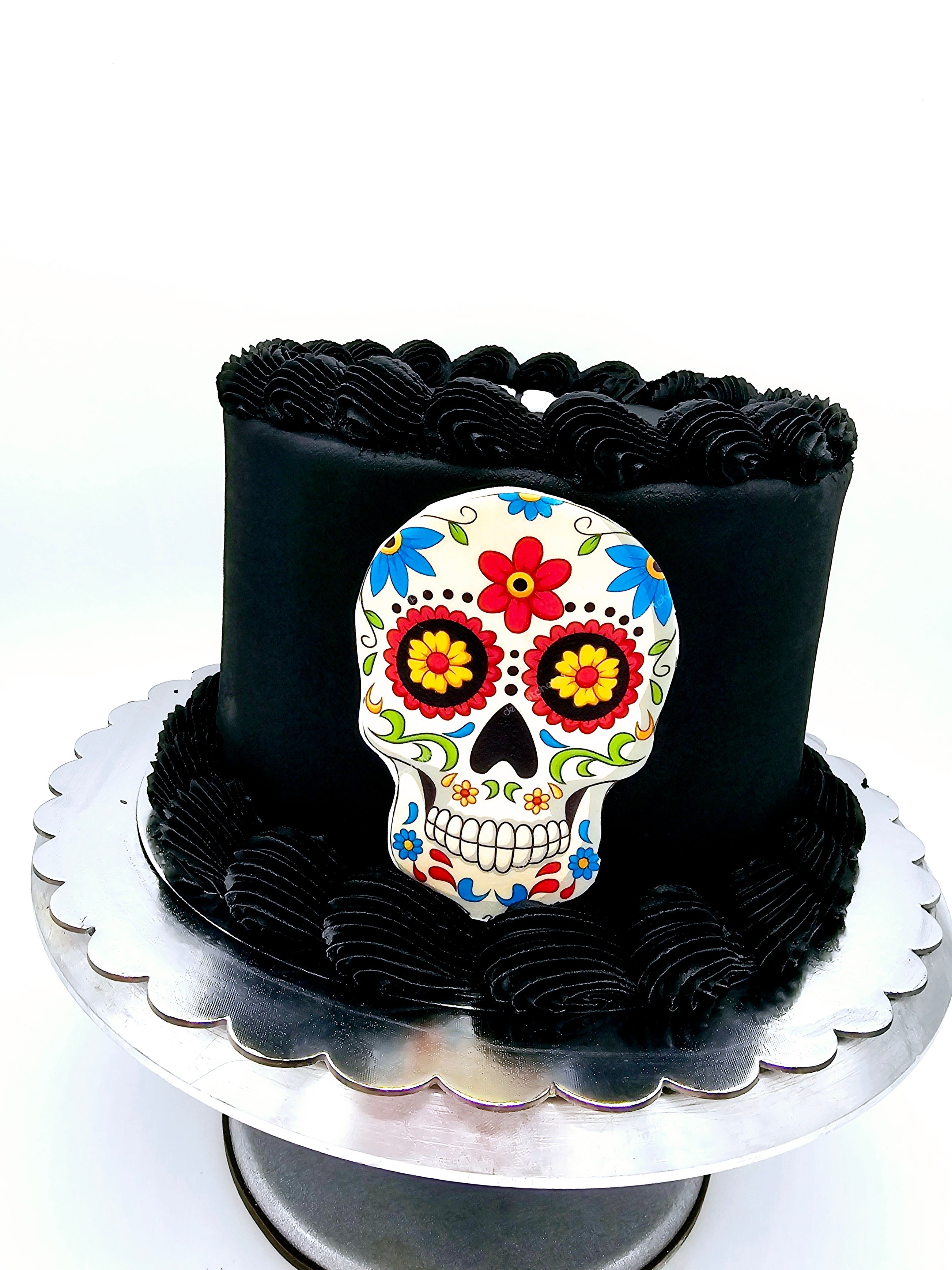 Skull Decorated Cake