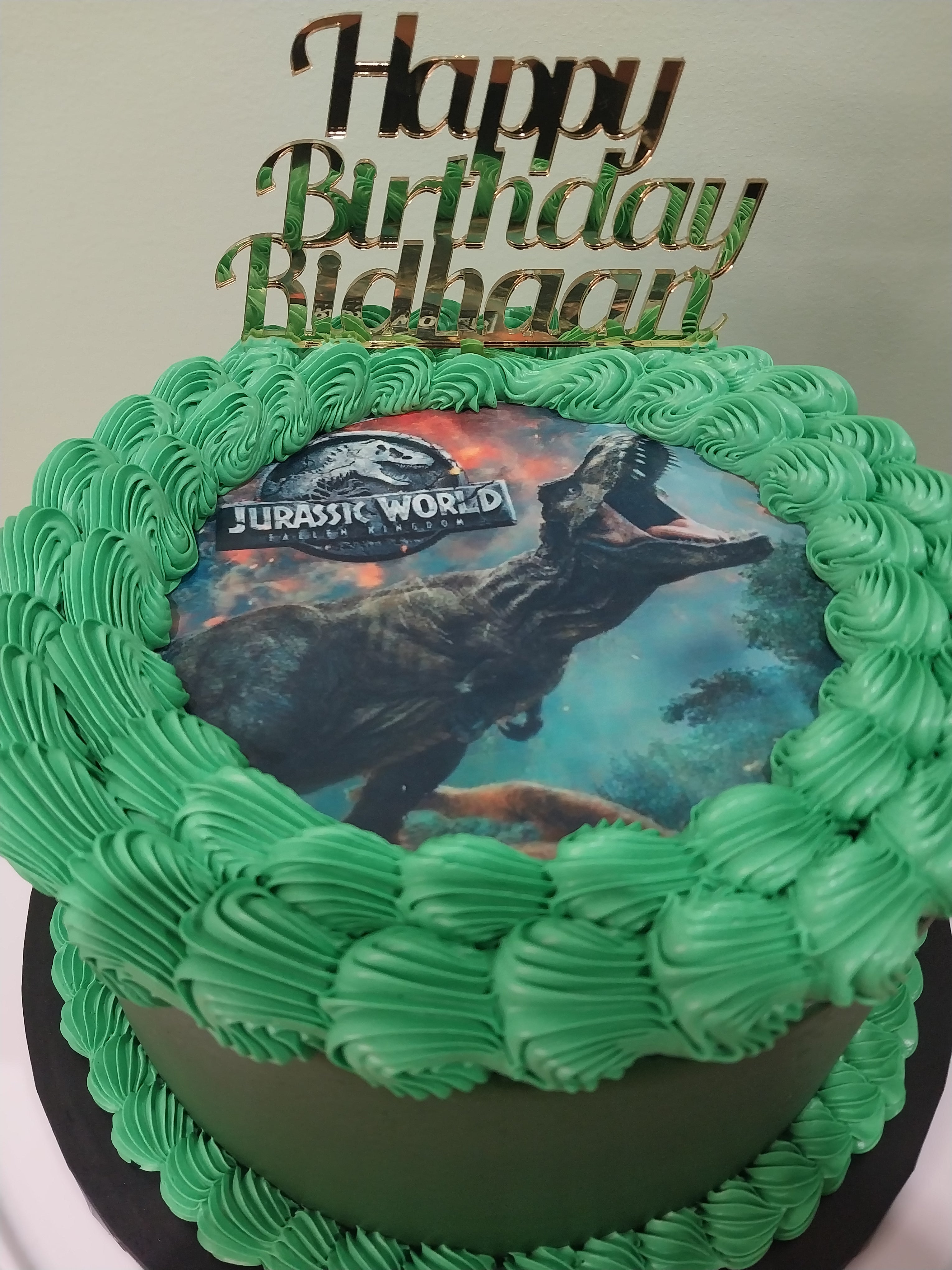 Jurassic Park Decorated Cake