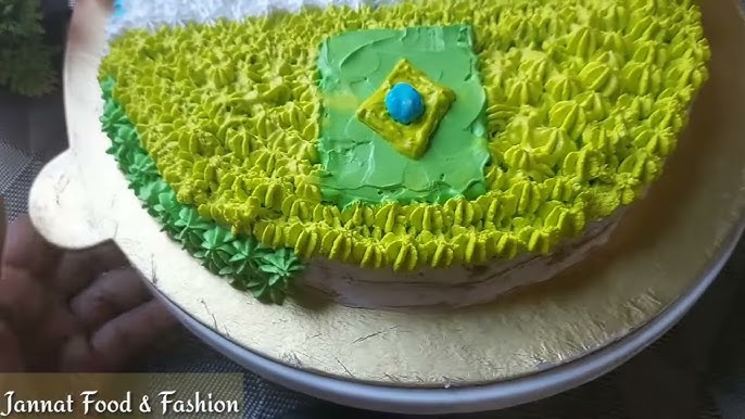 Brazil Flag Decorated Cake