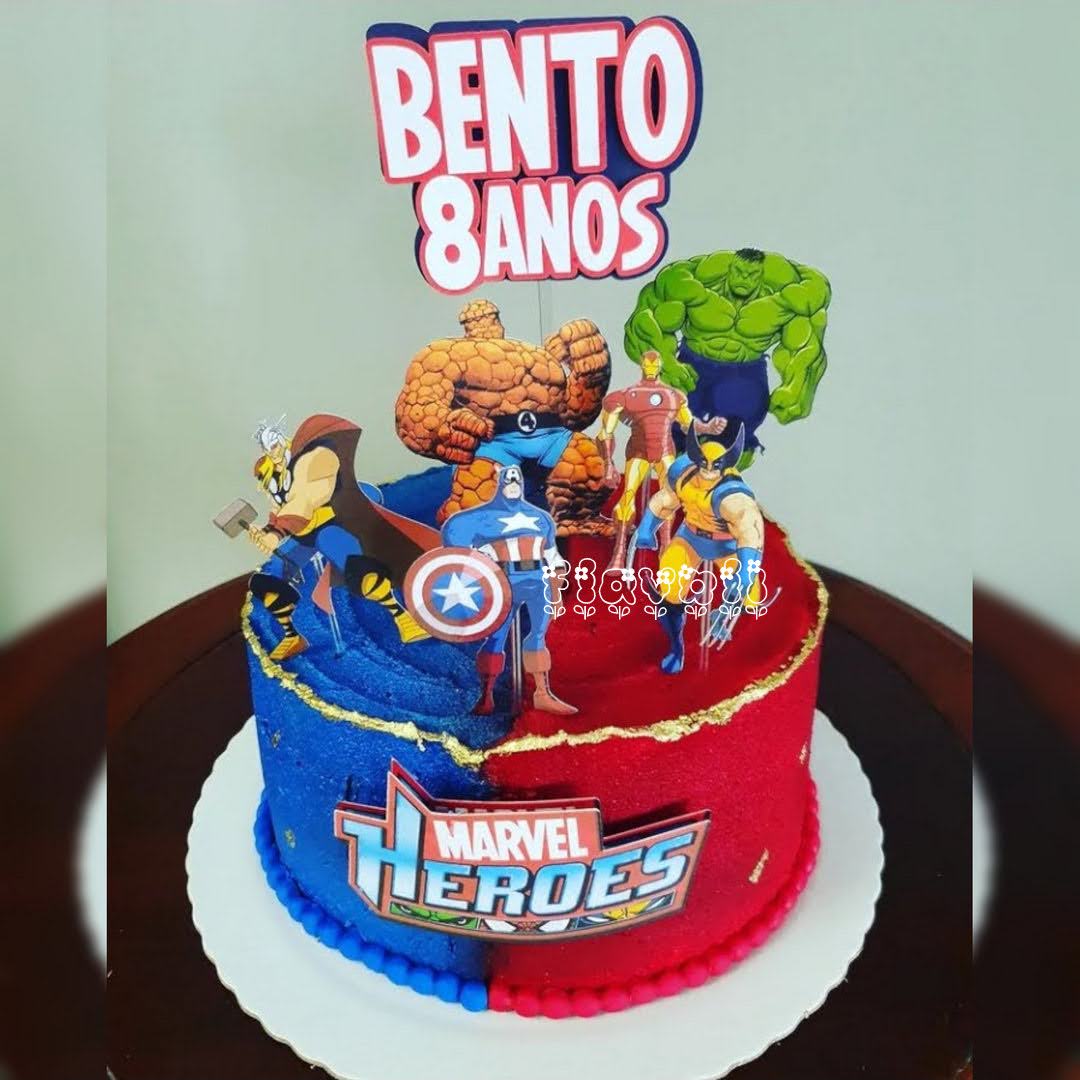 Bolo Decorado Marvel