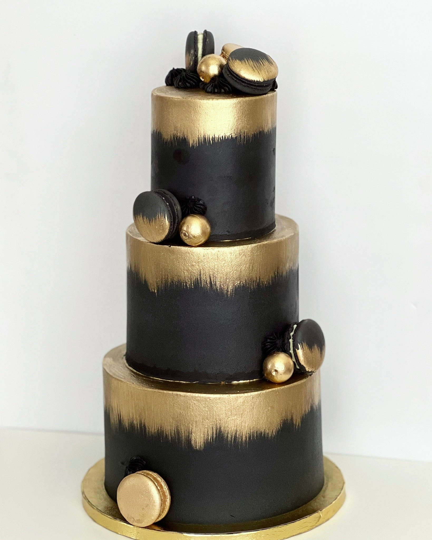 Black Decorated Cake