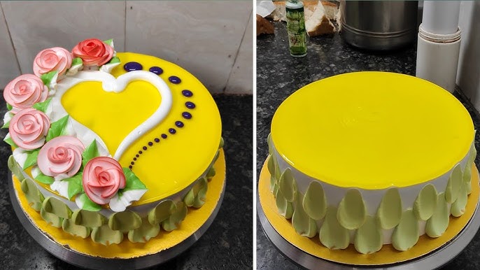 Decorated Pineapple Cake