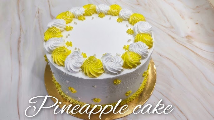 Decorated Pineapple Cake