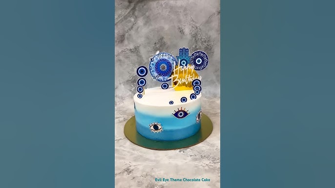 Greek Eye Decorated Cake