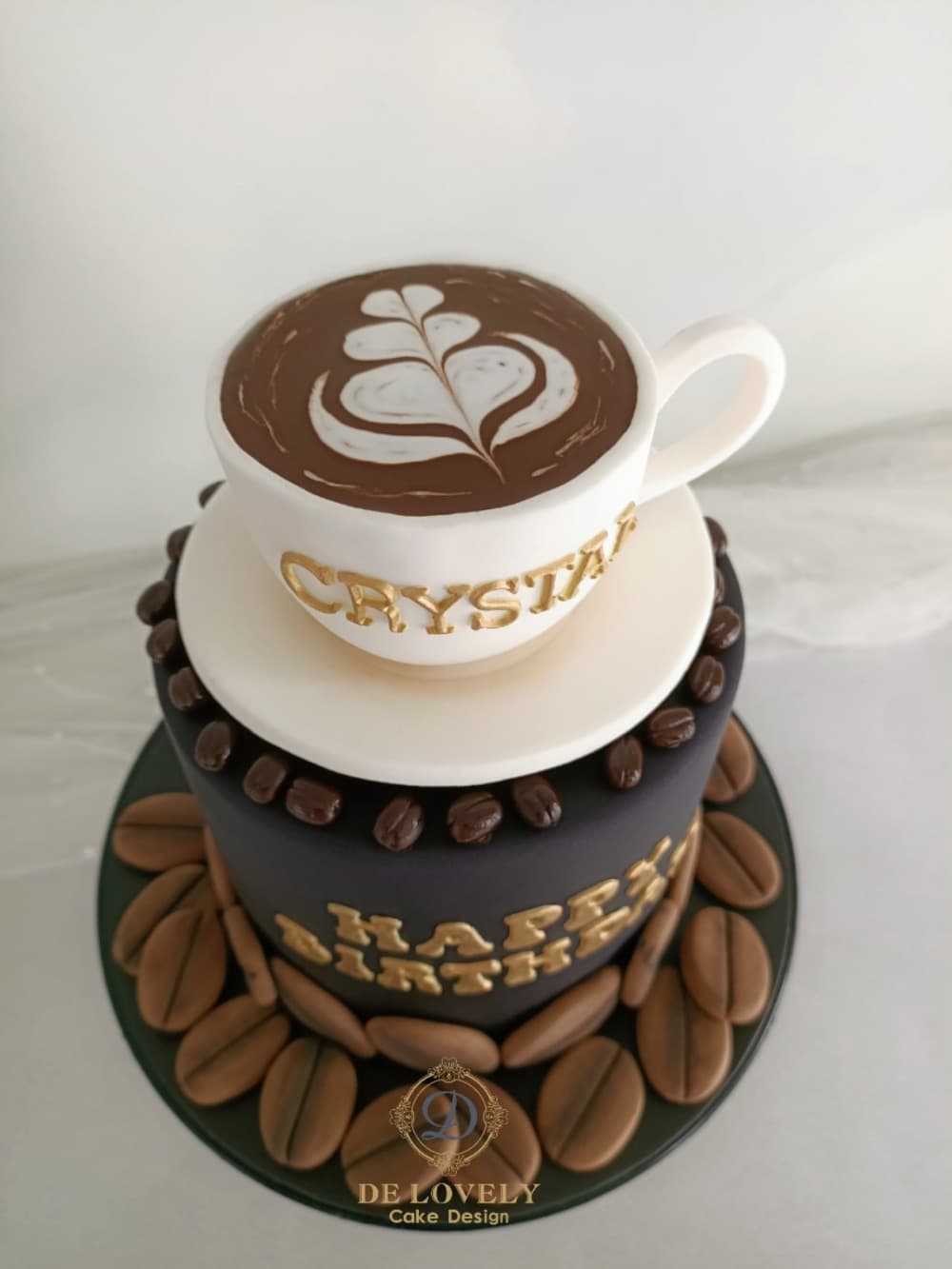 Coffee Decorated Cake