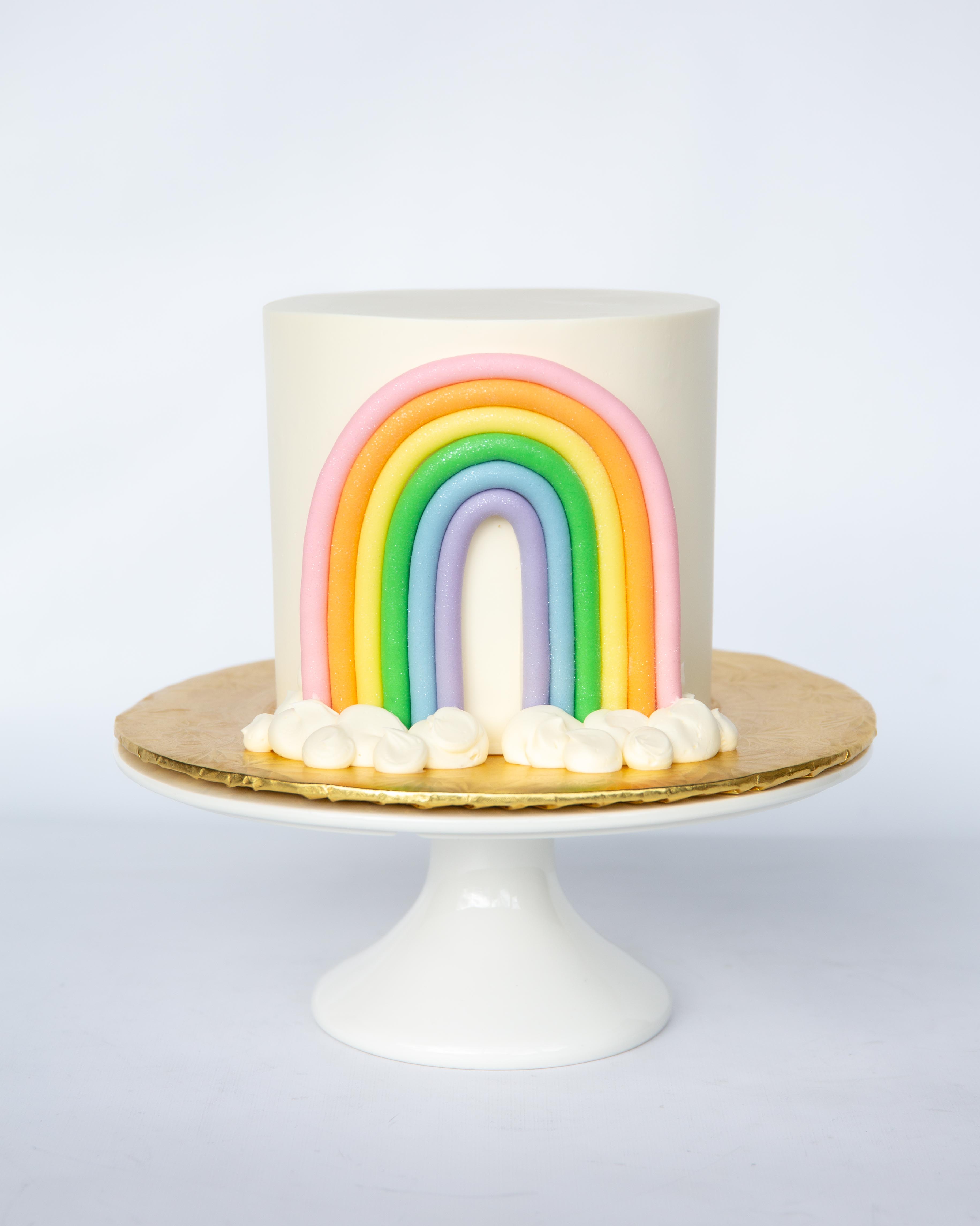 Rainbow Decorated Cake