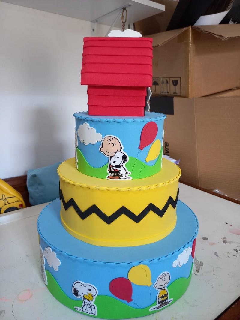 Bolo Decorado Snoopy