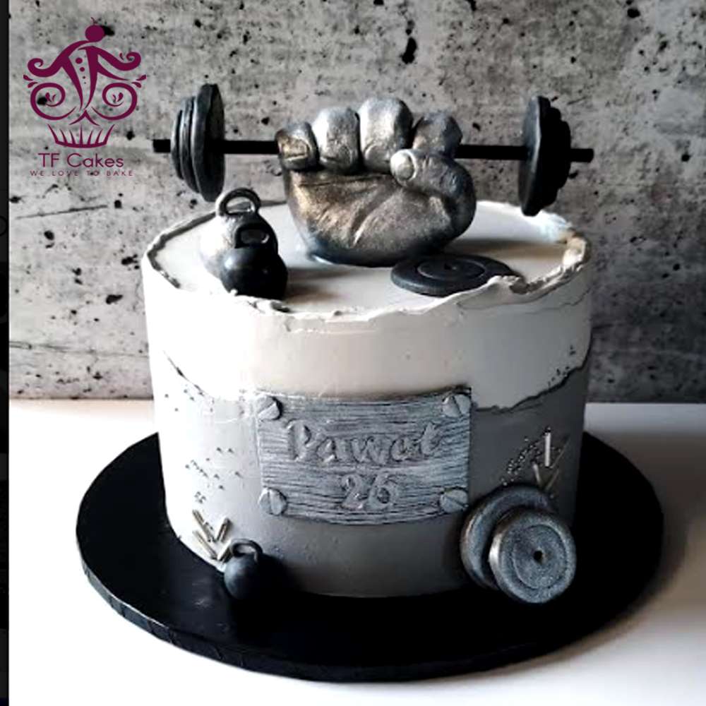 Fitness Decorated Cake