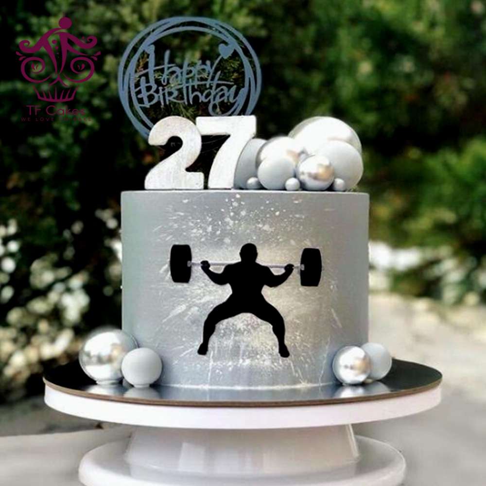 Fitness Decorated Cake