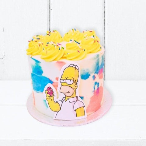 Simpson decorated cake