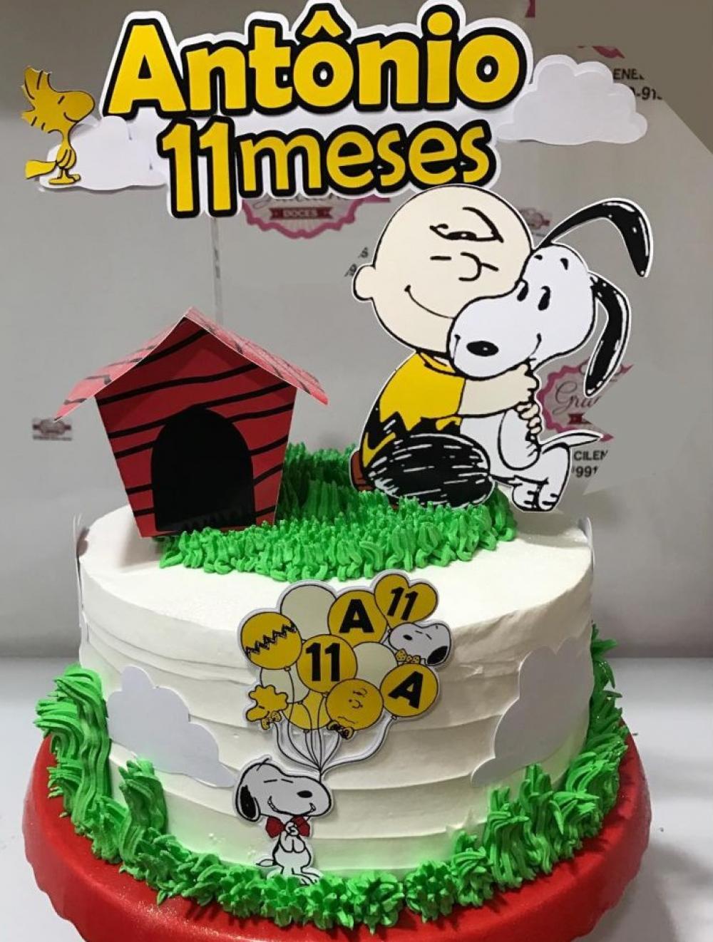 Bolo Decorado Snoopy