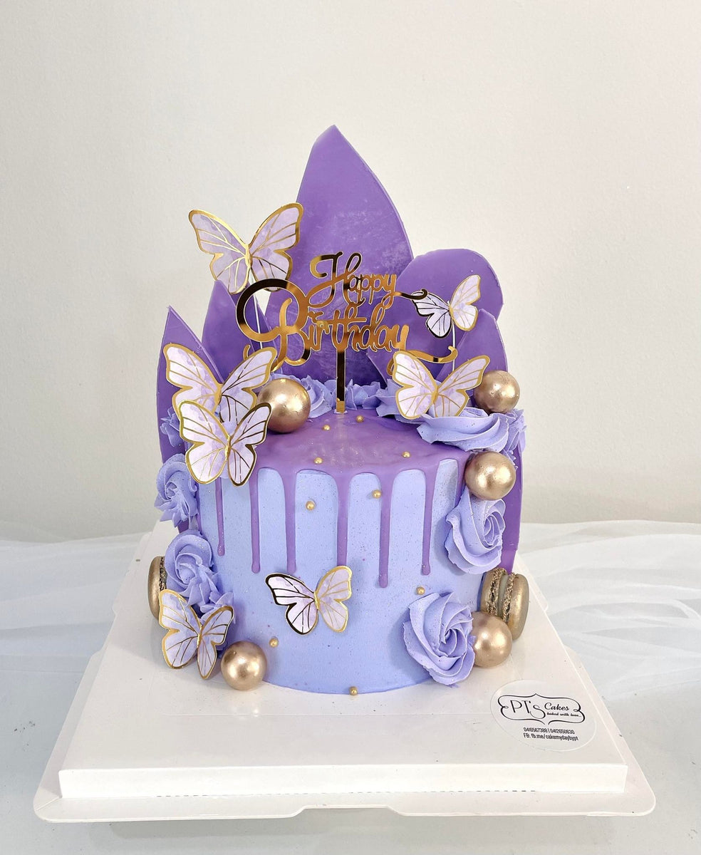 Purple Decorated Cake