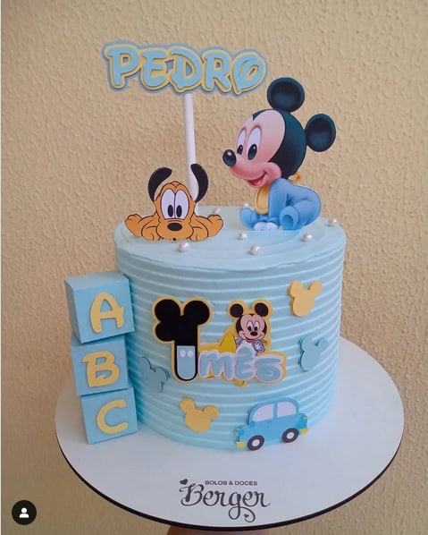 Bolo Decorado Mickey