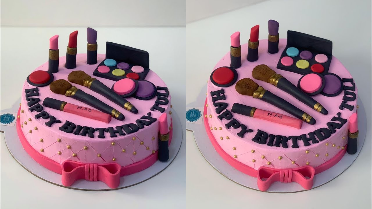 Make Up Decorated Cake