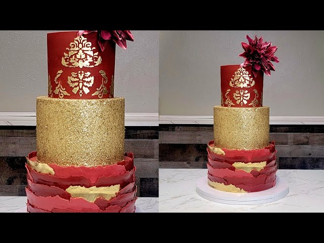 Glitter Decorated Cake