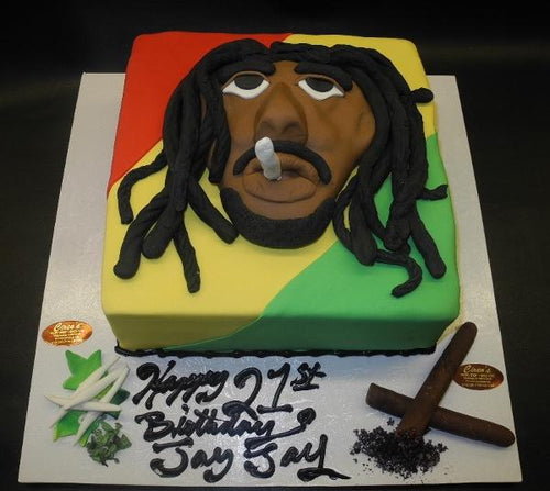 Reggae Decorated Cake For Facebook