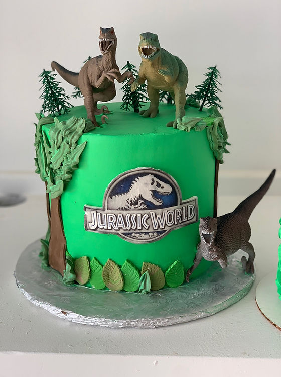 Jurassic Park Decorated Cake