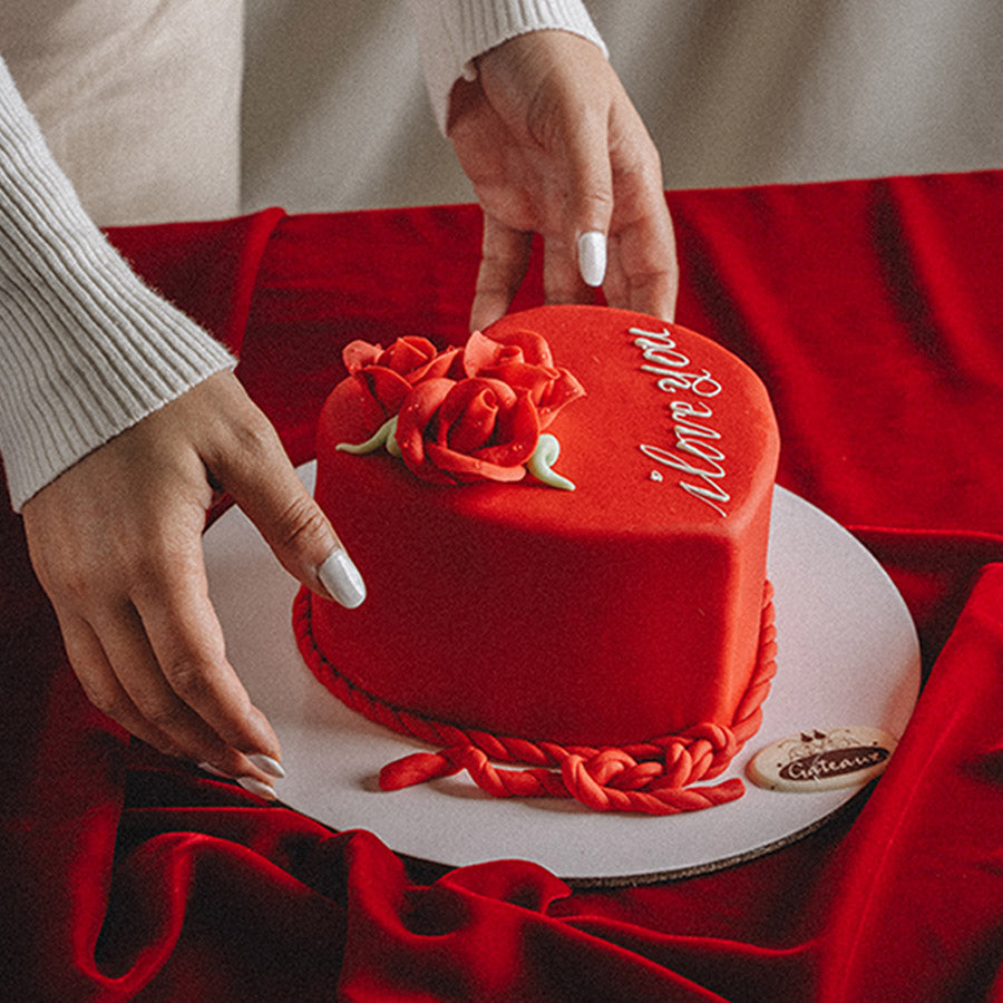 Romantic Decorated Cake