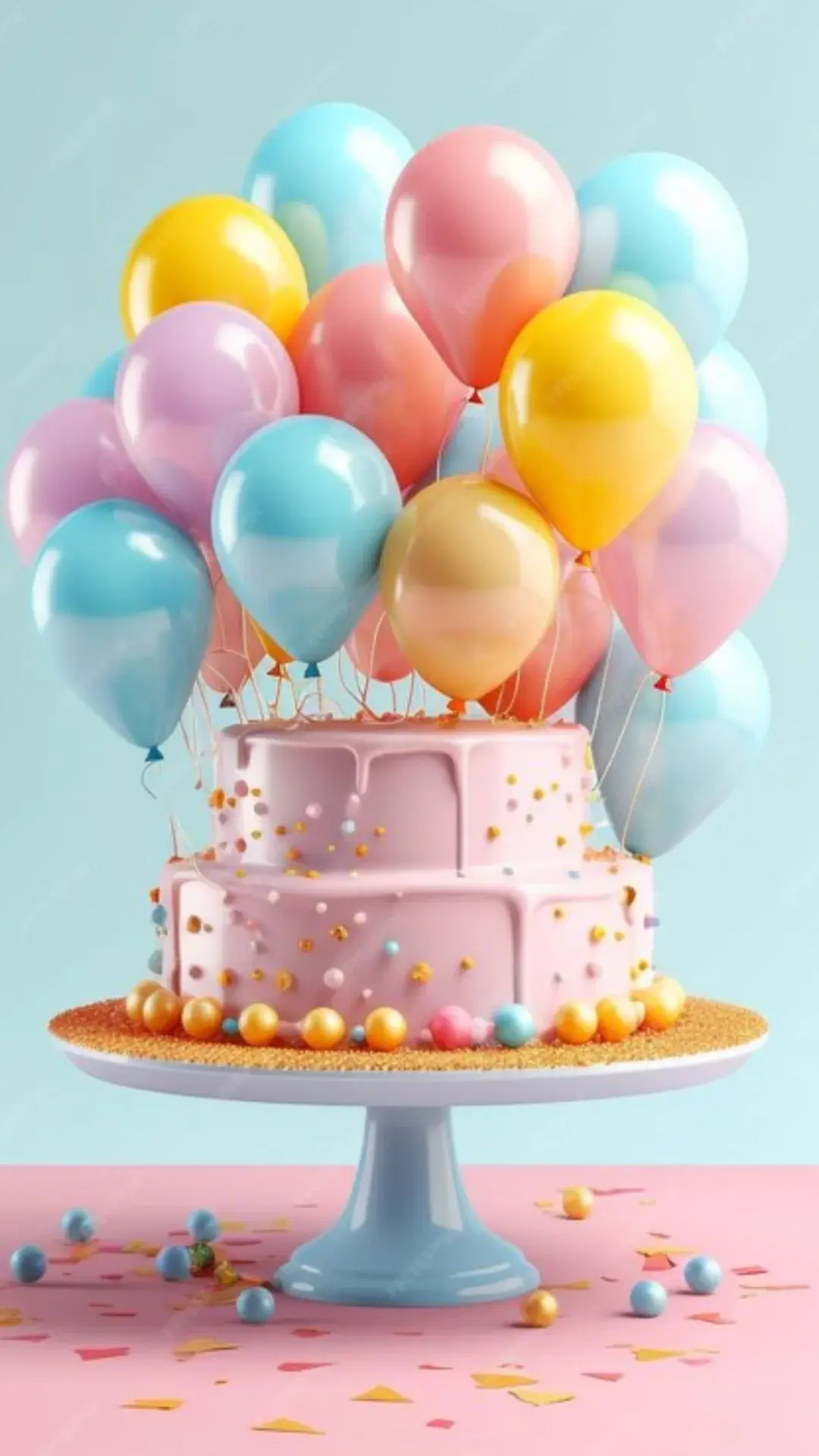 Balloon Decorated Cake