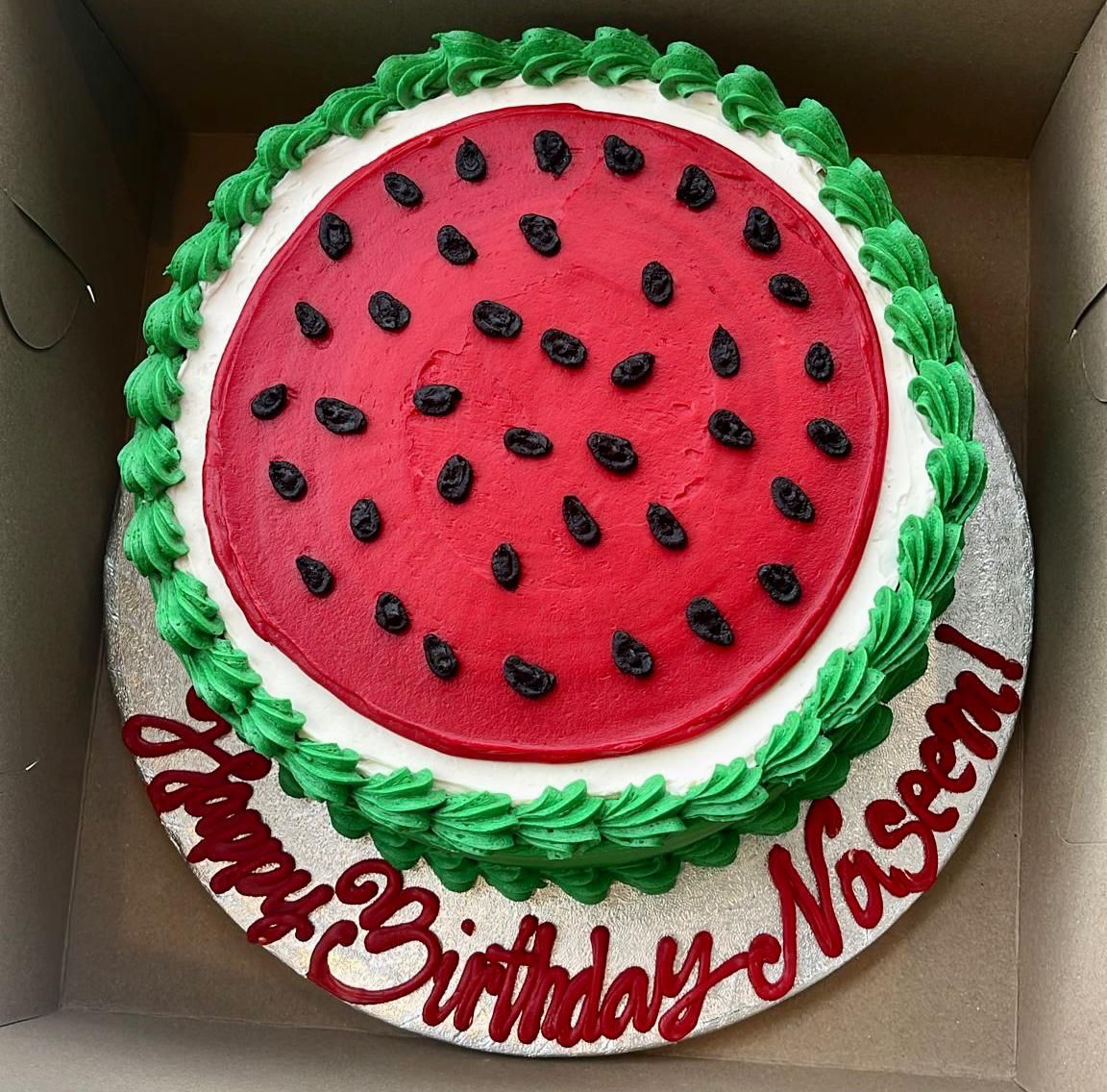 Watermelon Decorated Cake