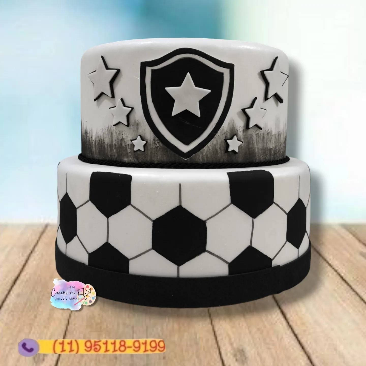 Bolo Decorado Botafogo