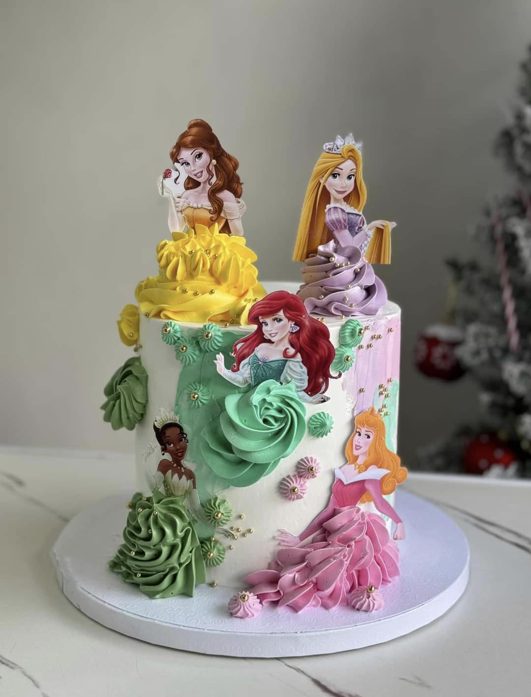 Disney Princess Decorated Cake