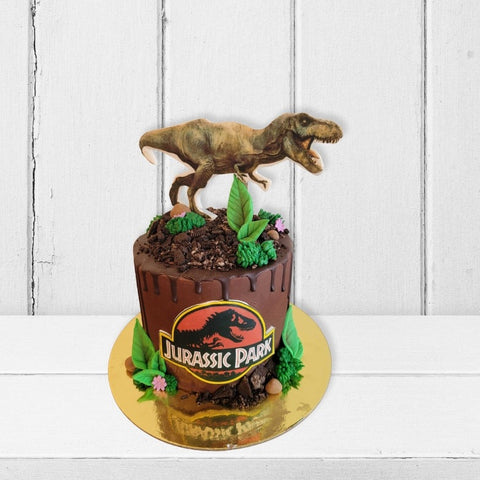 Jurassic Park Decorated Cake