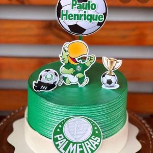 Free Palmeiras Decorated Cake