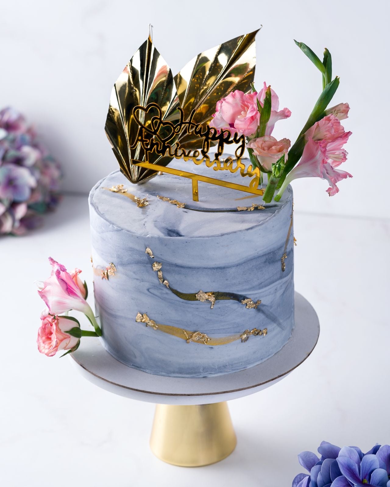 Marble Decorated Cake